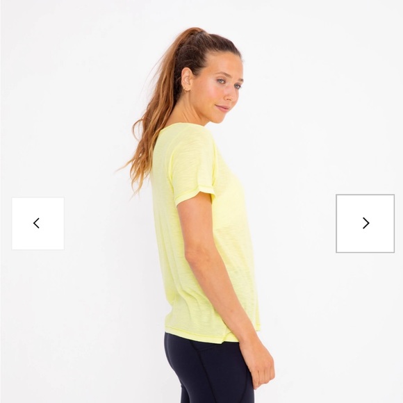 Mono b Lime Green T-Shirt Size Small - Picture 2 of 3